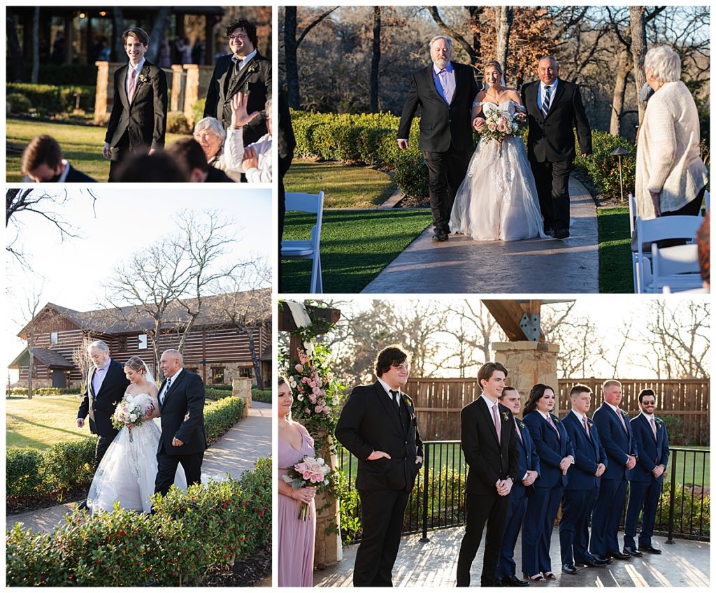 Ceremony photos at Aubrey Springs Lodge