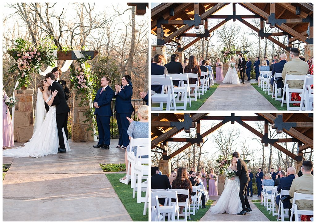 The Springs Denton Lodge outdoor ceremony 