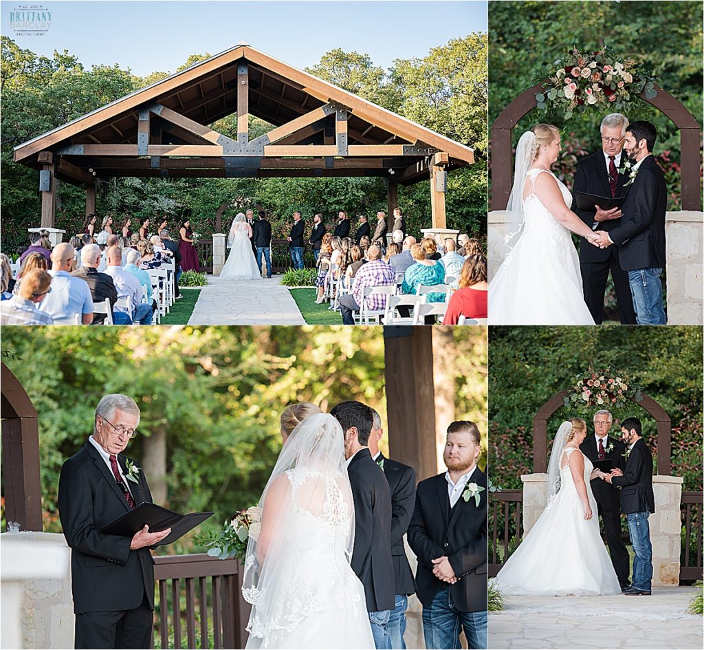Wedding ceremony at The Springs