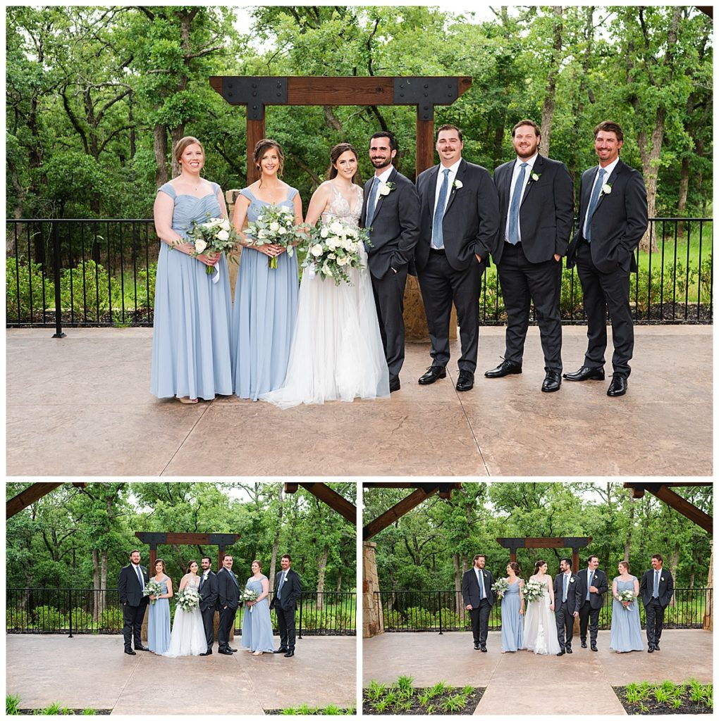 Bride's first look with dad on the bridge at The Lodge