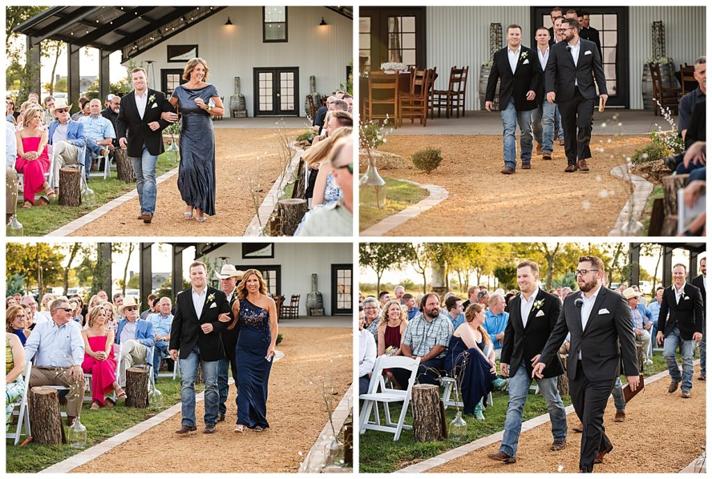 Ceremony photos at The Barn at Wolf Ridge Farms 