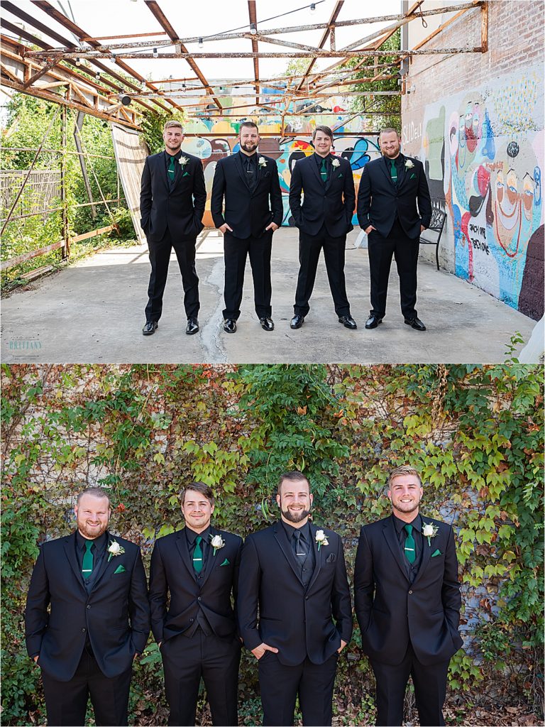 Grooma and Groomsmen photos at The Brik