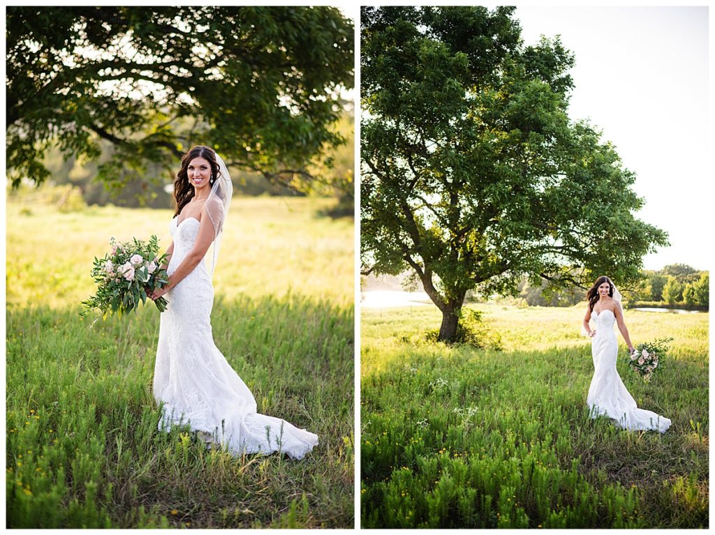 Country bridal session near Denton Texas