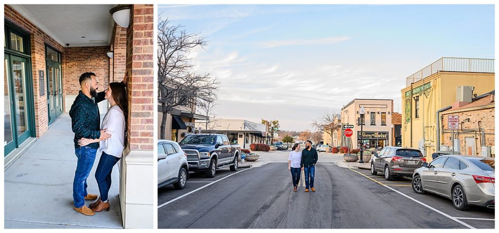 Downtown Denton Engagement Photos