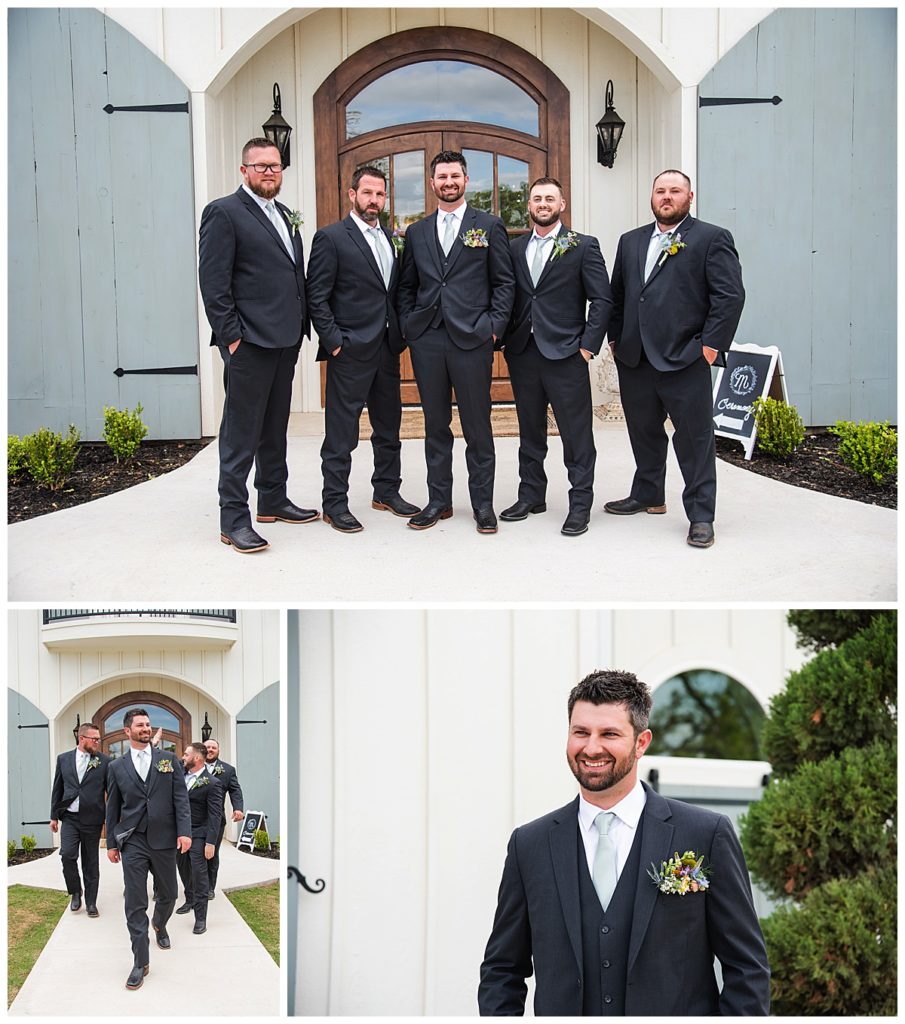 Groom and groomsmen at The French Farmhouse