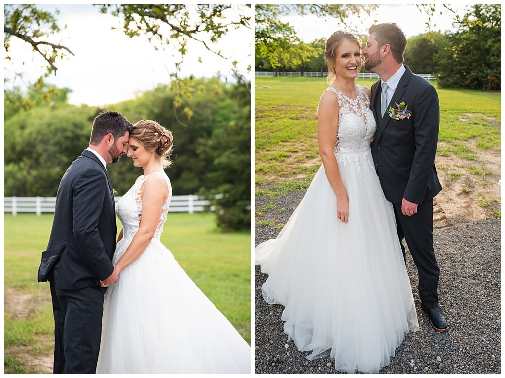 bride and groom photos at The French Farmhouse