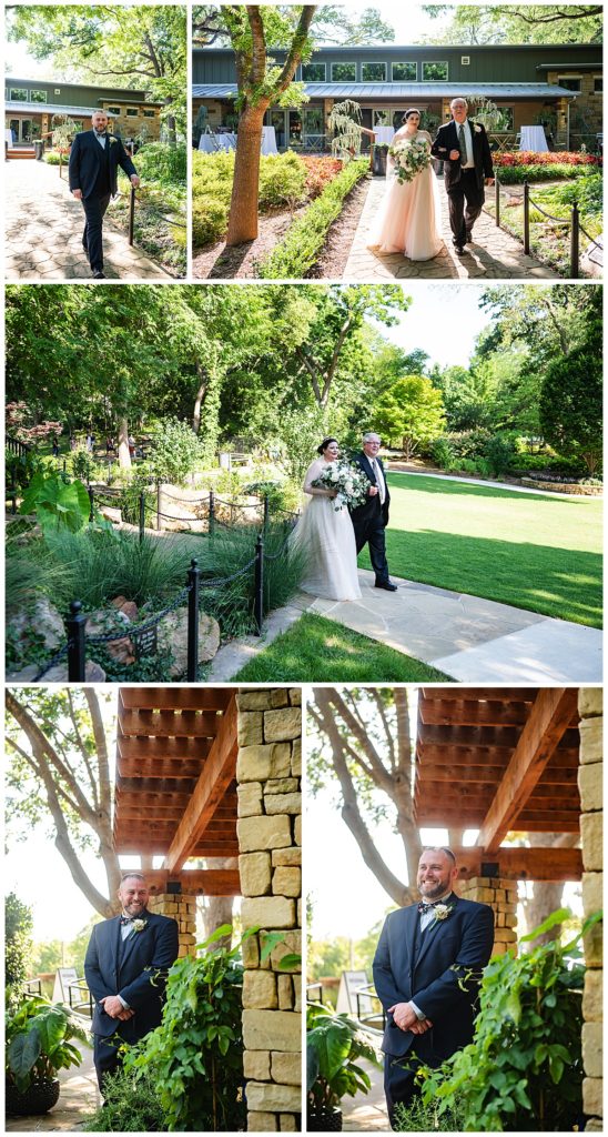 Ceremony photos at Grapevine Botanical Gardens