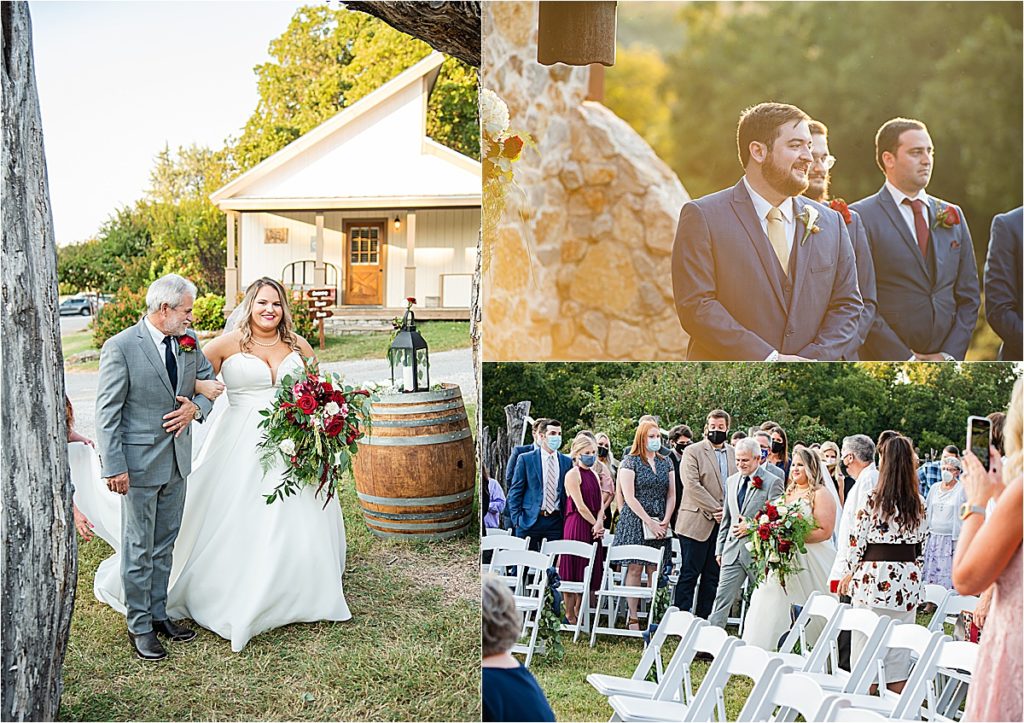 Ceremony photos at Hollow Hill 