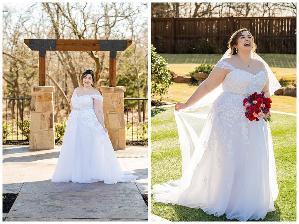 bride laughing 