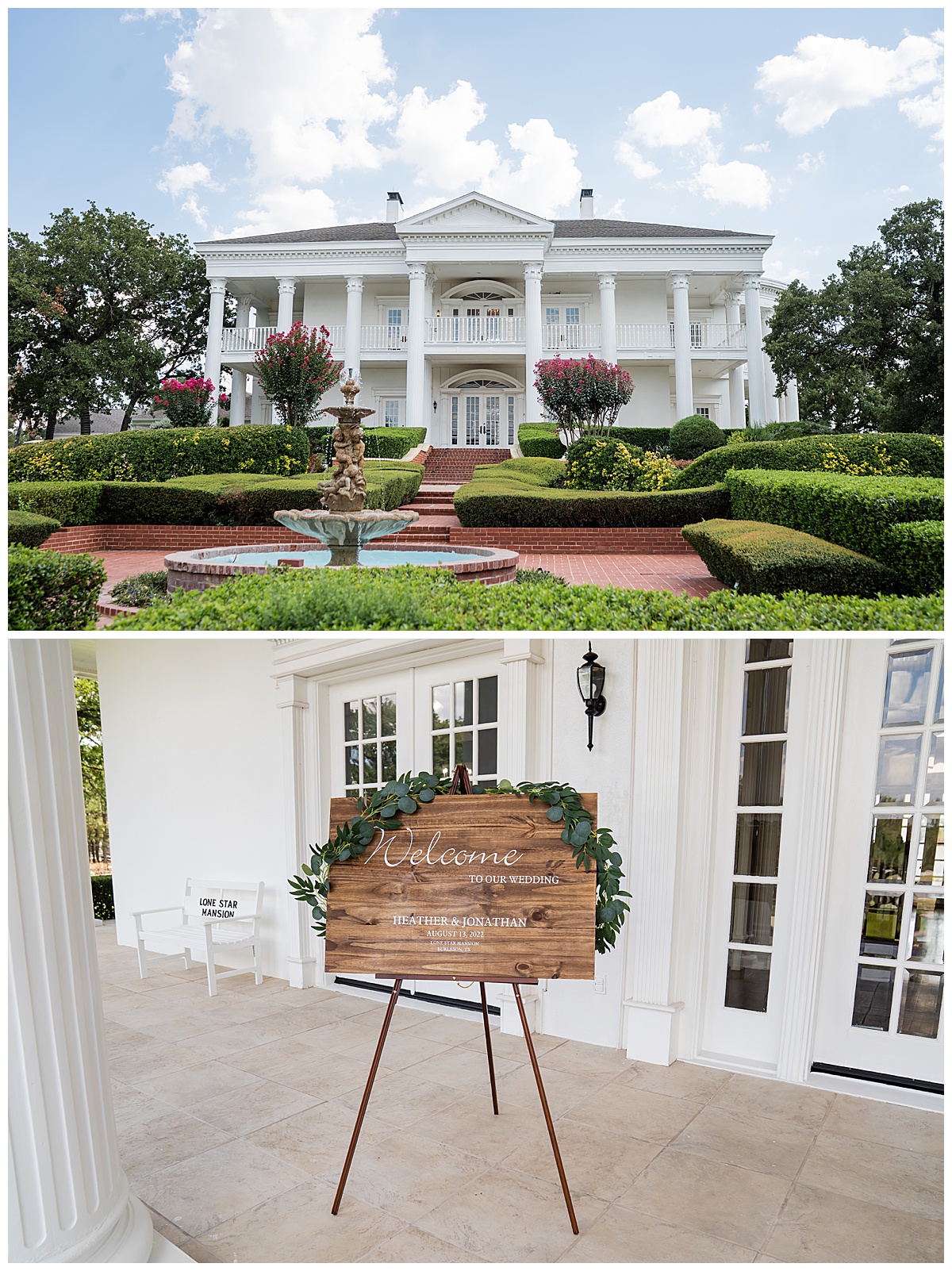 Lone Star Mansion Wedding Photos | Burleson Photographer | H+J