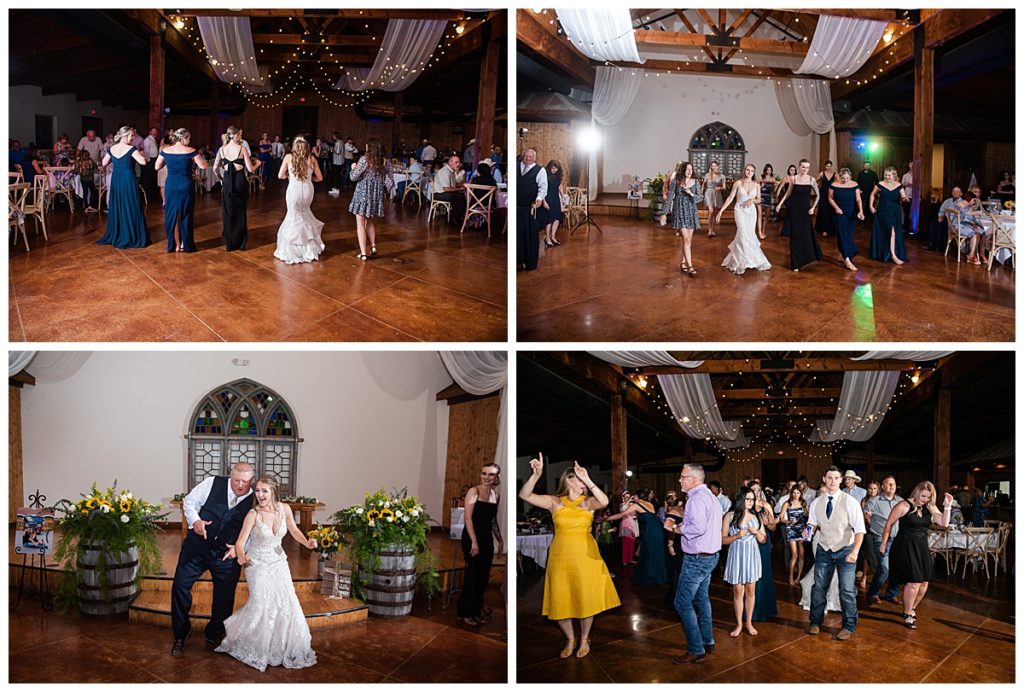 Dancing photos at reception 