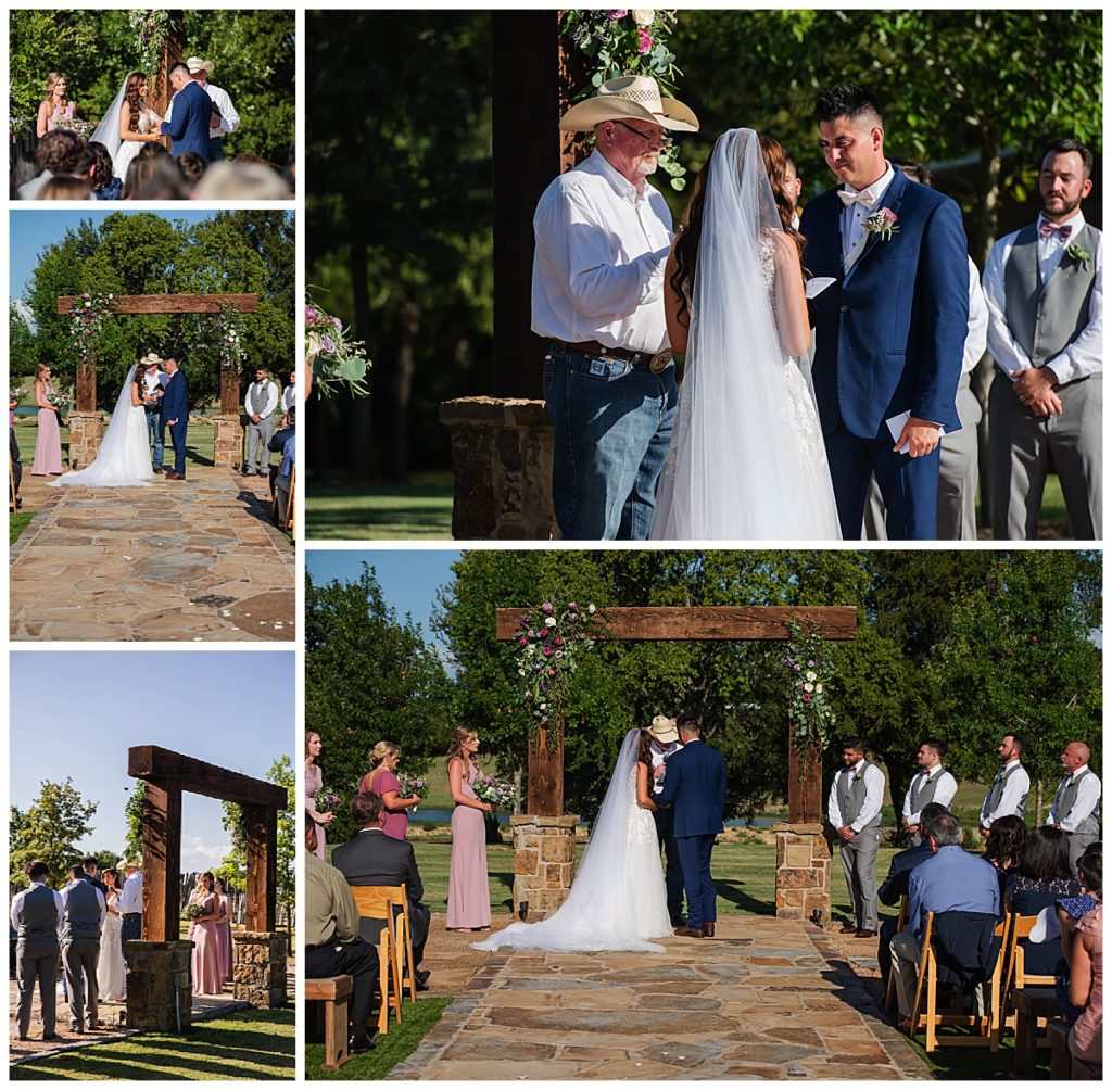 Ceremony photos at Lucky Spur 