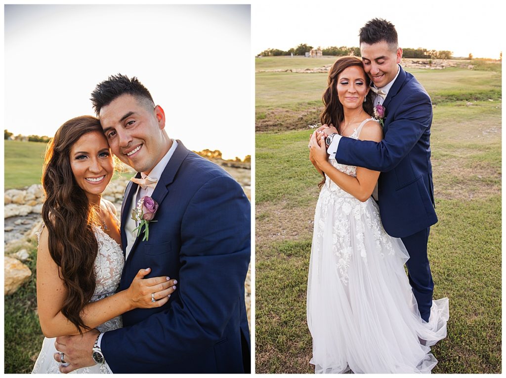 Couple photos at Lucky Spur Ranch wedding