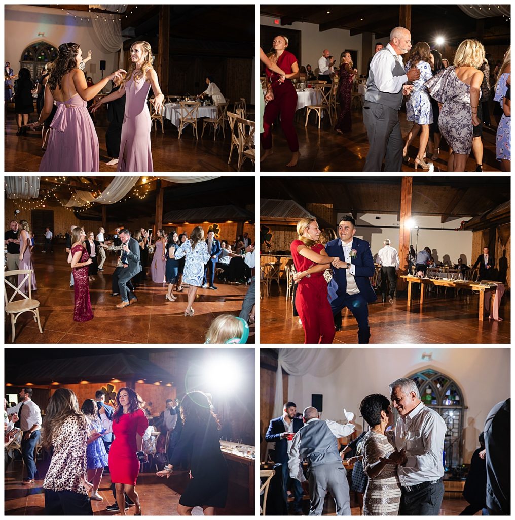 Reception dancing photos at Lucky Spur Ranch wedding