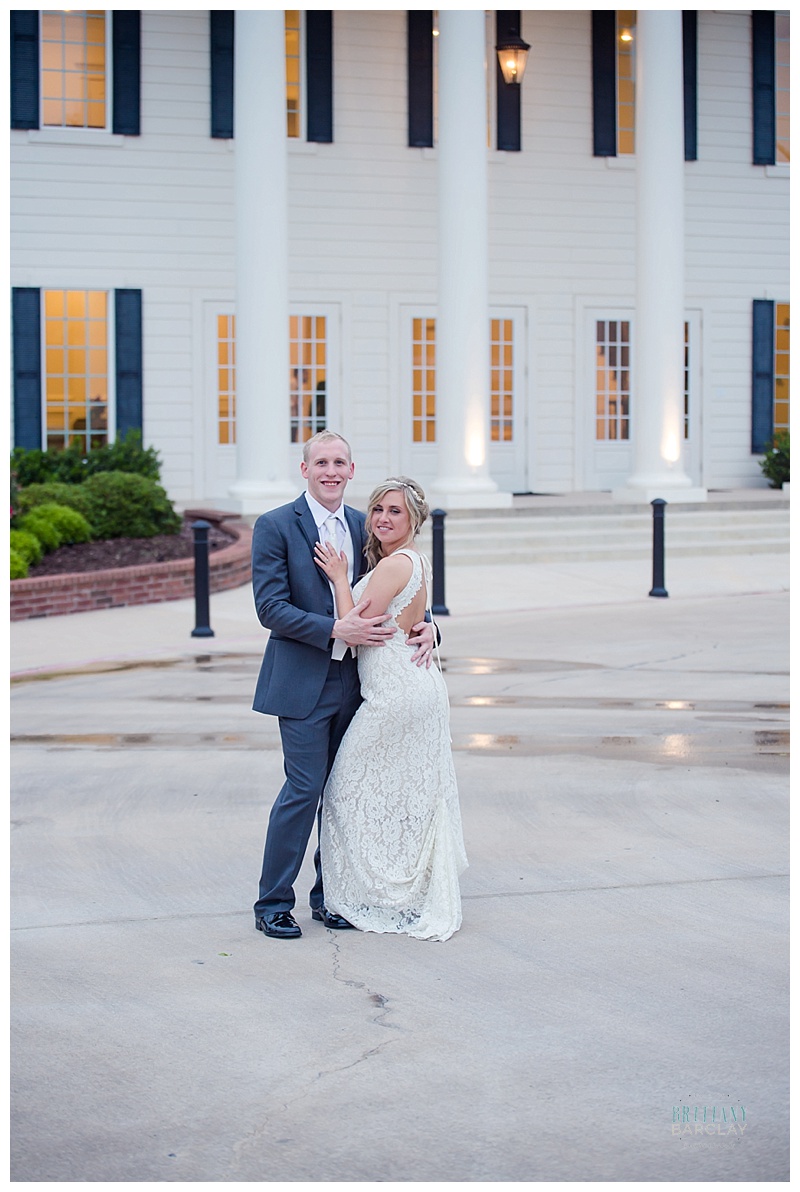 Bride and Groom at The Milestone by brittanybarclay.com