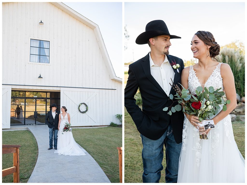 bride and groom photos at Morgan Creek Wedding venue