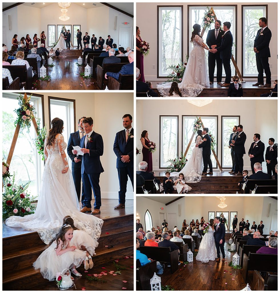 Ceremony photos in the chapel at One Preston events