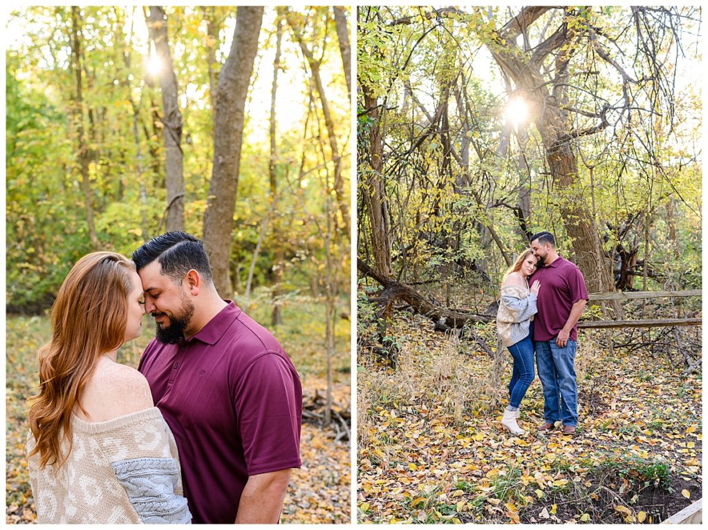 Fall plano engagements by Denton Wedding Photographer