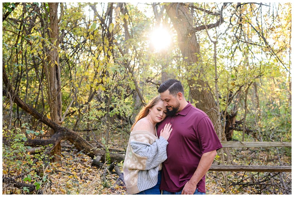 fall vibes engagement photos