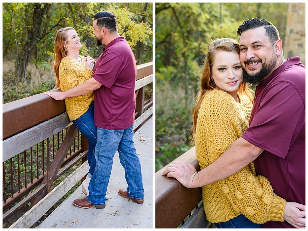 fall engagement photos in Plano Texas