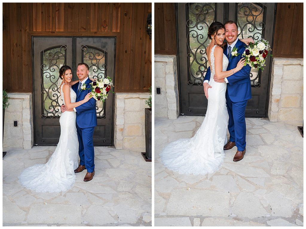 Bride and groom at The Ranch Springs Denton 