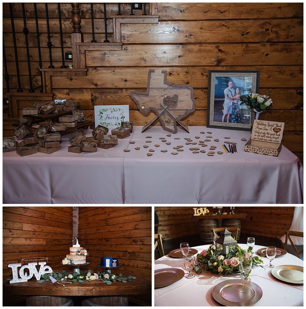 Reception photos at Red Barn Events 