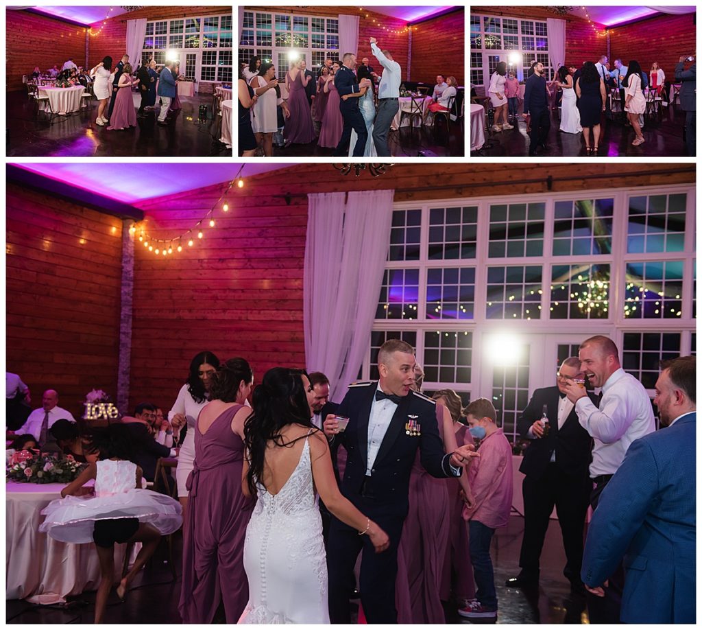 Reception photos at Red Barn Events 
