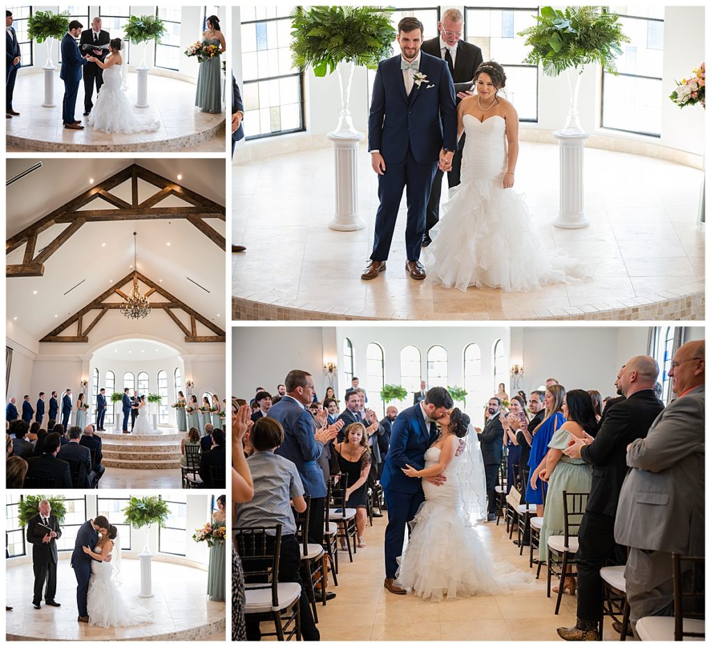 Ceremony photos at The River Walk Chapel wedding