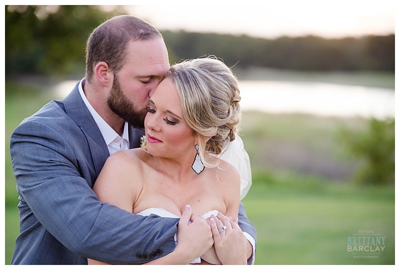 Groom and Bride at Rock Creek Ranch by brittanybarclay.com