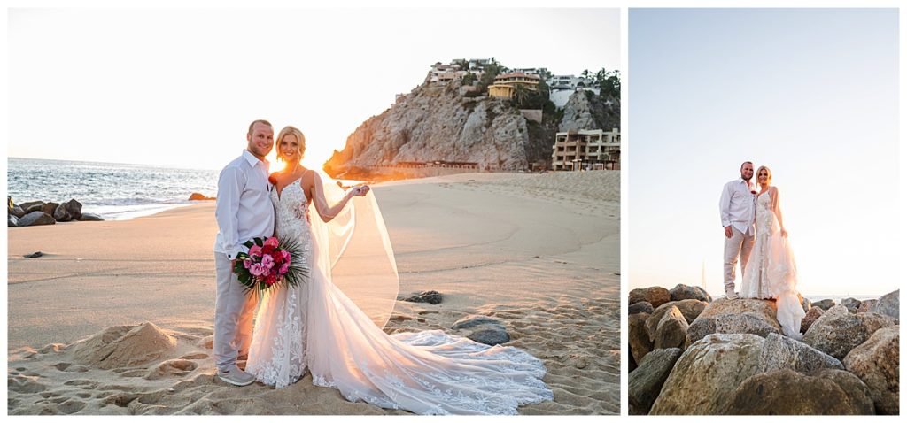 Cabo Wedding Photos on the beach 