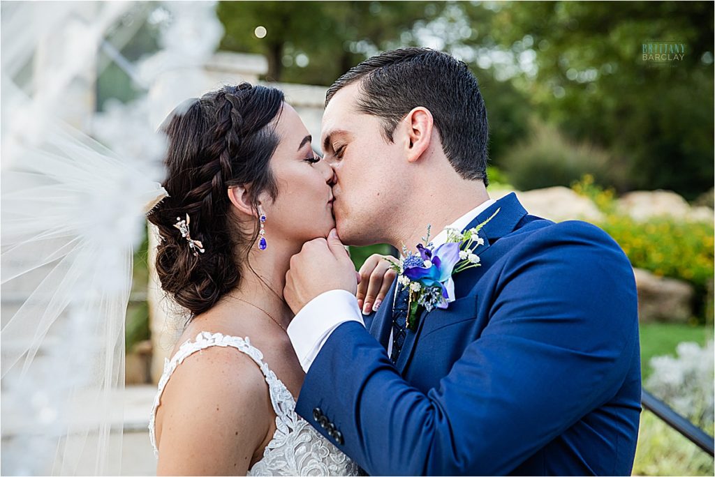 Bride and Groom at The Springs Event Denton The Ranch