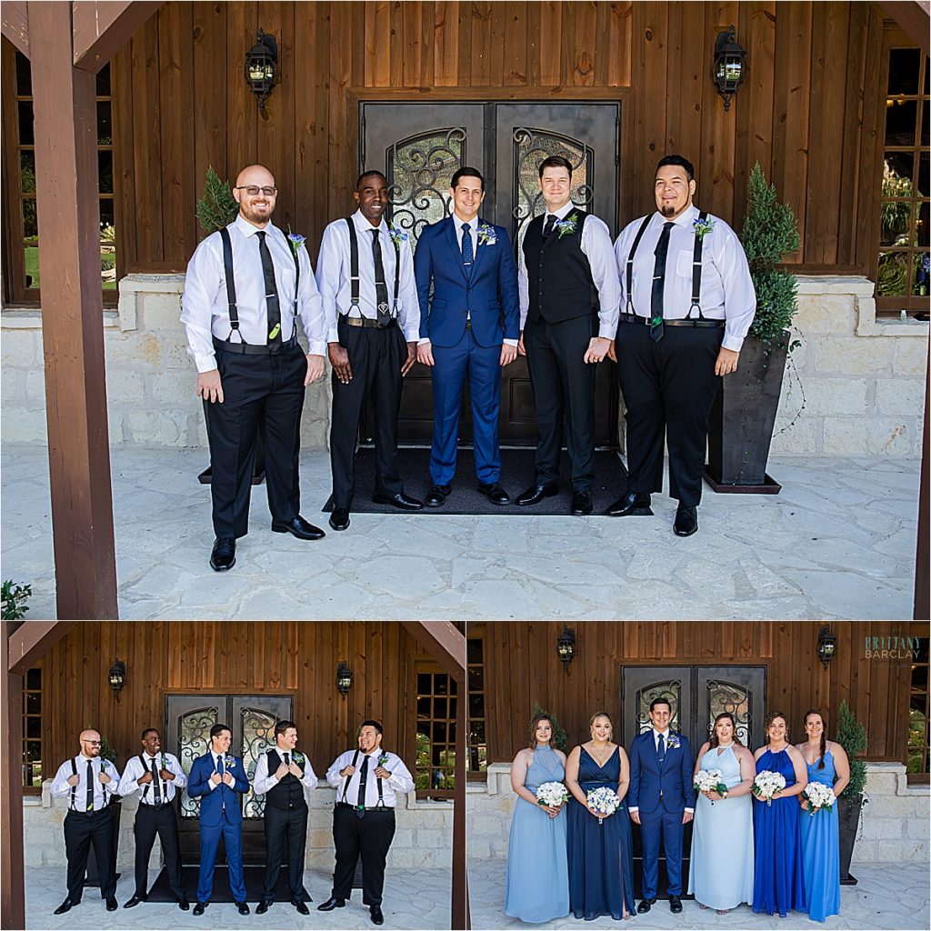 Wedding party photos at The Ranch 