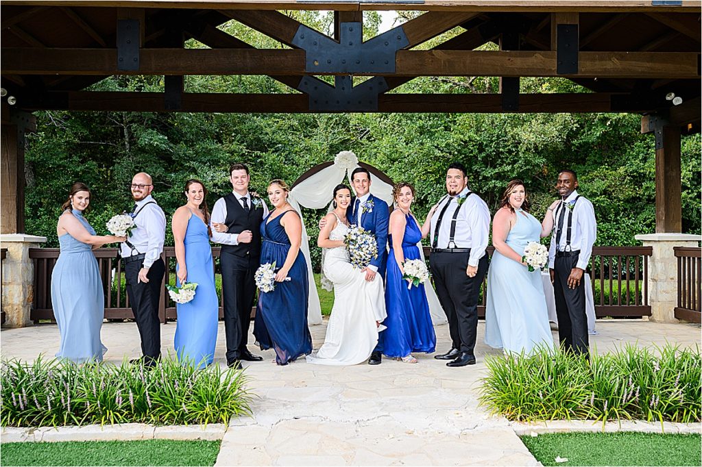Wedding party photos at The Ranch