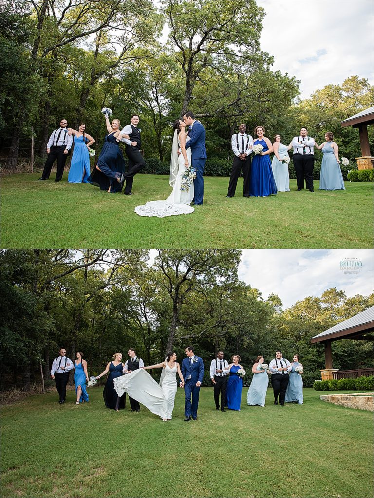 Wedding Party photos at Springs Event Denton