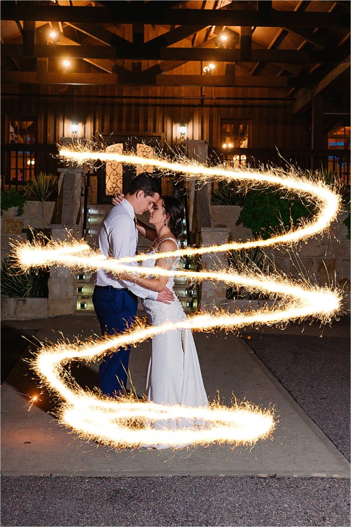 sparkler swirl photo at The Ranch