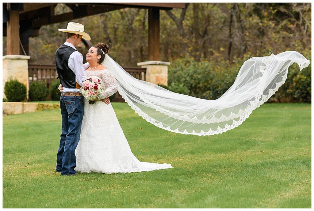 Bride and groom at The Ranch Denton