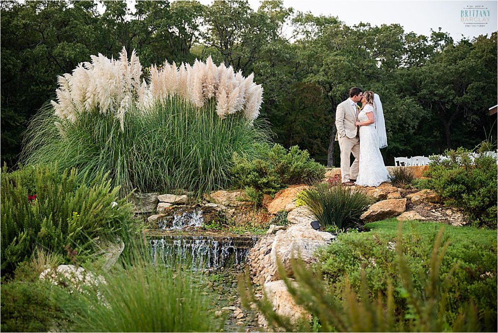 Bride and Groom at The Springs Ranch in Aubrey 