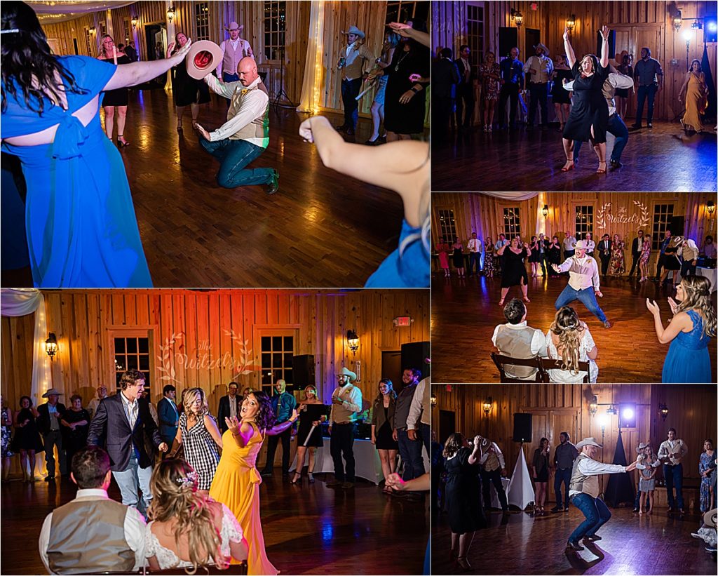 Reception dancing at The Springs Ranch