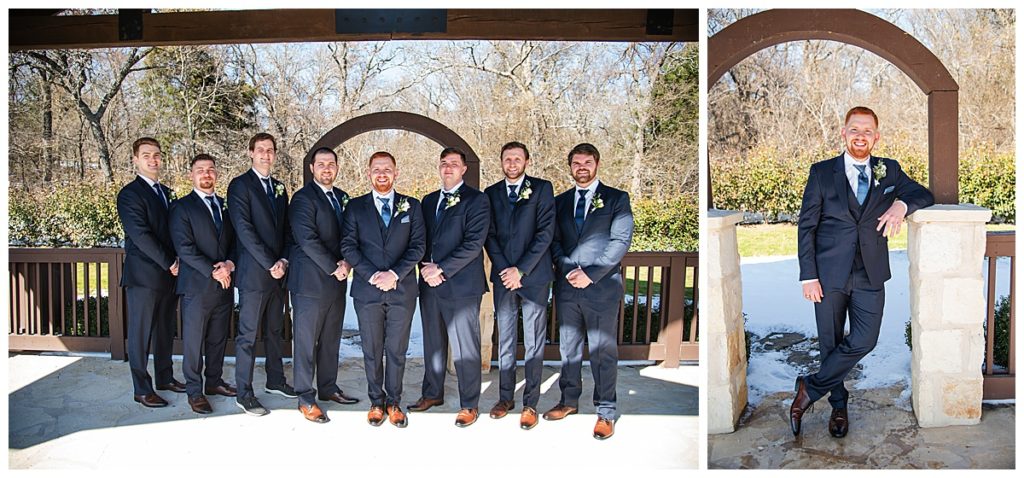 Groom and groomsmen photos at The Springs Ranch 