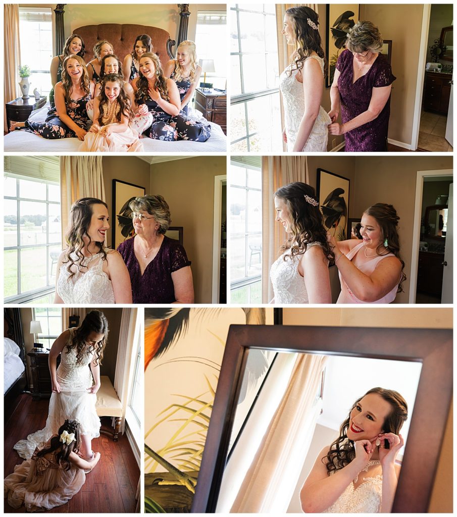 Bride getting ready photos at Thistle Hill Estate 