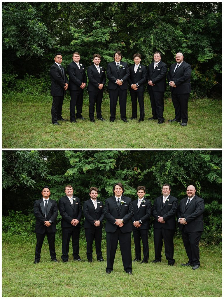 Groom and groomsmen photos 