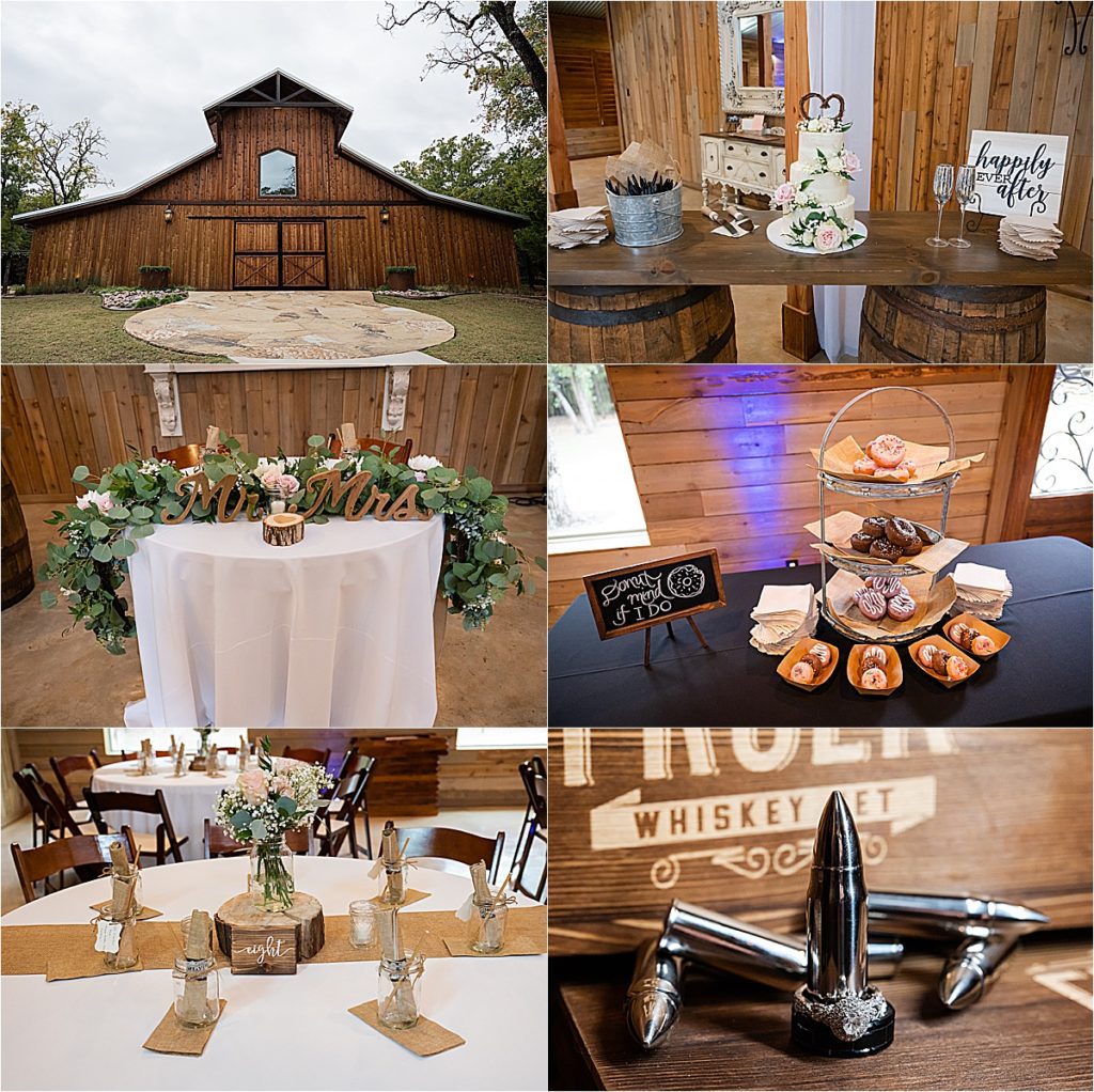 reception details at whispering oaks