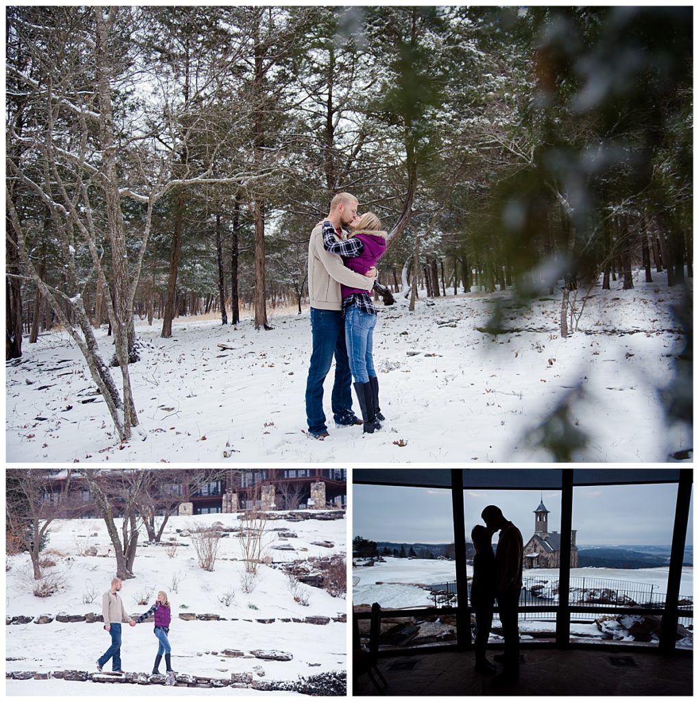 winter engagement session by Denton Wedding Photographer in Branson, MO